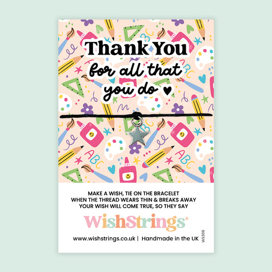 Thank You for all that you do - WishStrings Wish Bracelet - WS306