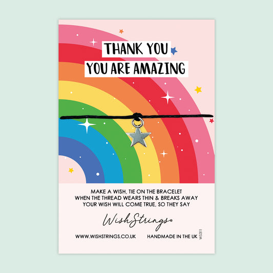 THANK YOU, RAINBOW - WishStrings Wish Bracelet - WS311♥