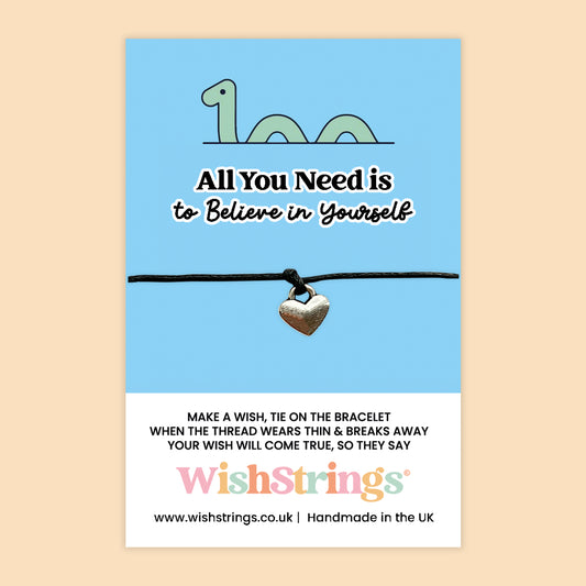 Nessie, Believe in Yourself - WishStrings Wish Bracelet - WS321♥
