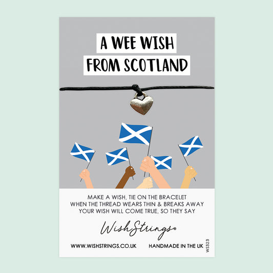 Wee Wish from Scotland - WishStrings Wish Bracelet - WS323♥