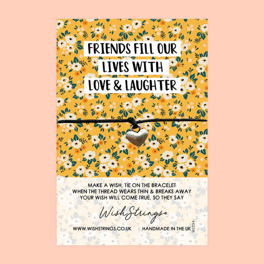 Friends Fill our Lives - WishStrings Wish Bracelet - WS334♥