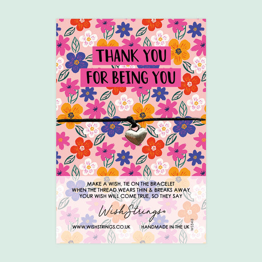 Thank You for Being You - WishStrings Wish Bracelet - WS348♥