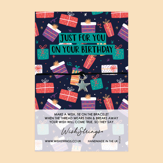 Just for You, Birthday - WishStrings Wish Bracelet - WS354★