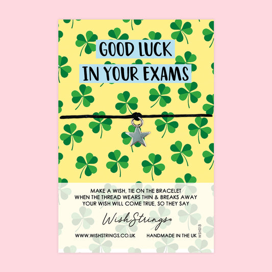 SALE - Good Luck, Exams  - WishStrings Wish Bracelet - WS357★