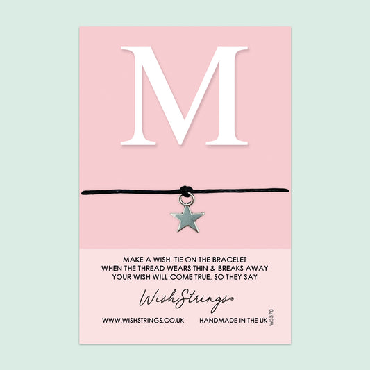 Alphabet, Letter M - WishStrings Wish Bracelet - WS370★