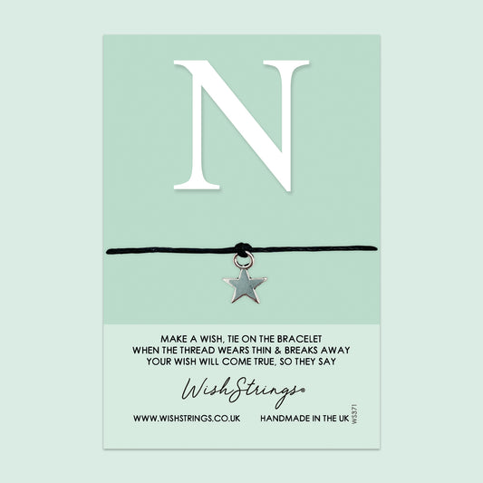 Alphabet, Letter N - WishStrings Wish Bracelet - WS371★