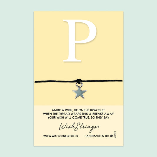 Alphabet, Letter P - WishStrings Wish Bracelet - WS373★