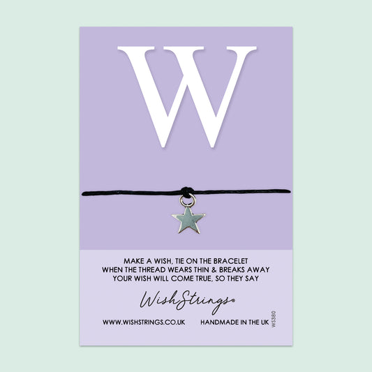 Alphabet, Letter W - WishStrings Wish Bracelet - WS380★