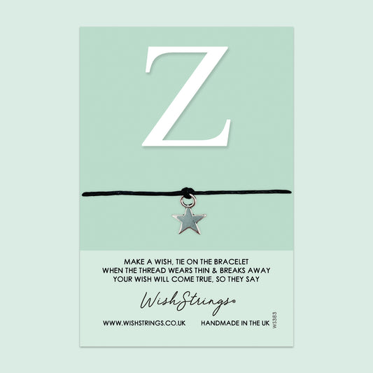 Alphabet, Letter Z - WishStrings Wish Bracelet - WS383★