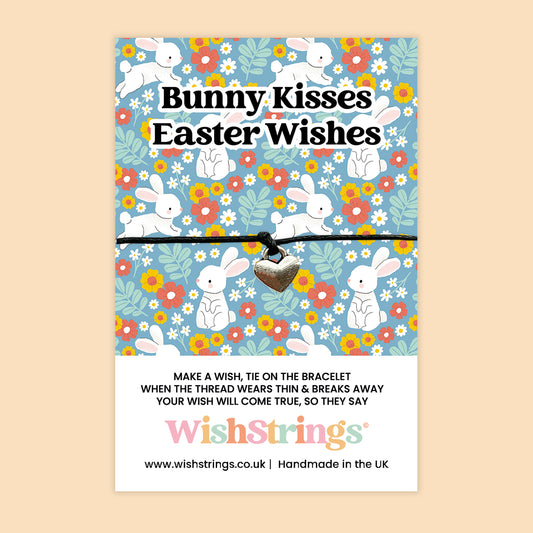 Bunny Kisses, Easter Wishes - WishStrings Wish Bracelet - WS394♥