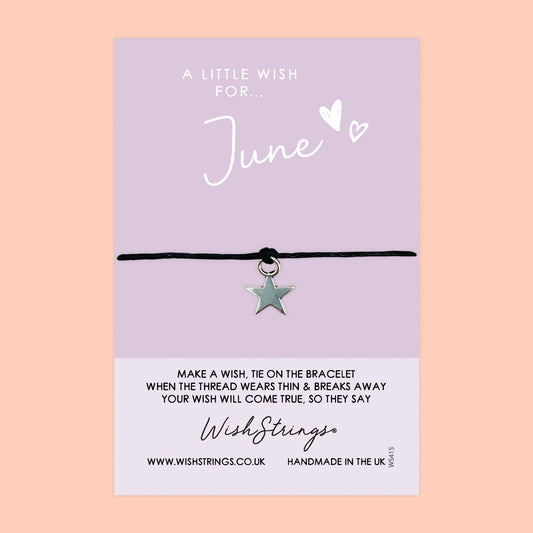 June, Birth Month - WishStrings Wish Bracelet - WS415★