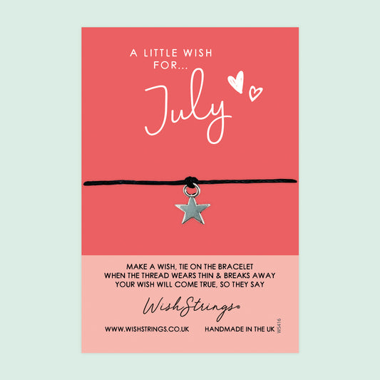 July, Birth Month - WishStrings Wish Bracelet - WS416★