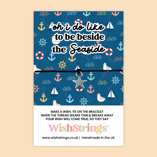 Oh I Do Like to Be Beside the Seaside - WishStrings Wish Bracelet - WS451♥