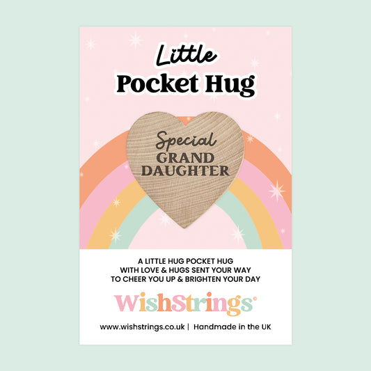 Special Granddaughter - Pocket Hug Wish Token | WT014