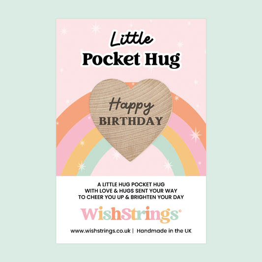 Happy Birthday - Pocket Hug Wish Token | WT018