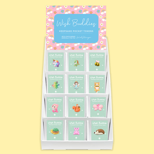 Wish Buddies, Pocket Tokens - Pre-filled Counter Display Stand