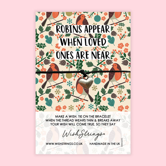 Robins Appear - WishStrings Wish Bracelet - XMAS045