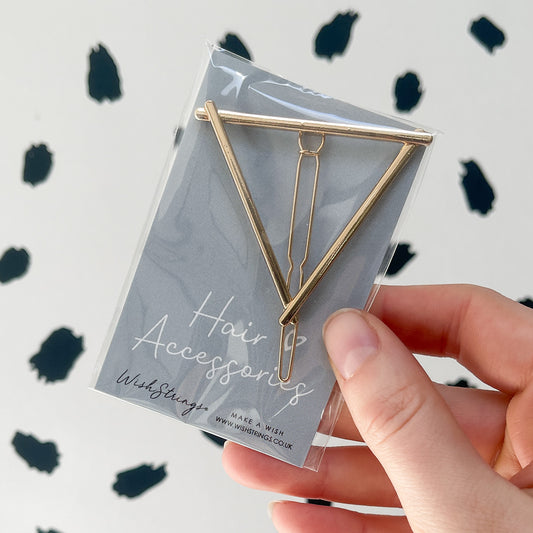 SALE - TRIANGLE HAIR SLIDE - S019