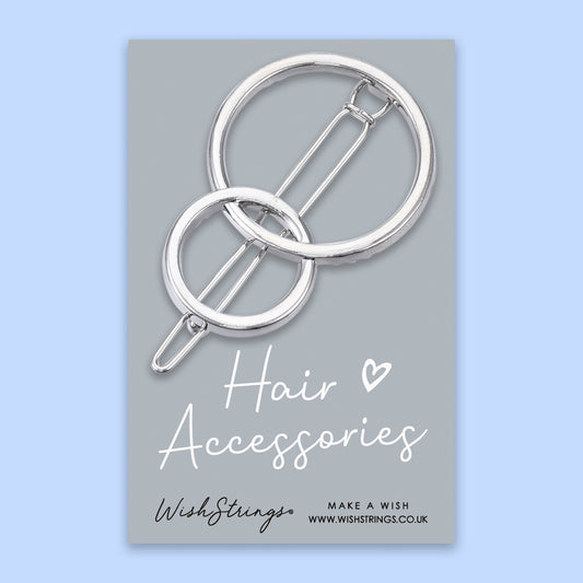 CIRCLES SHAPE, METAL HAIR CLIP - HA009