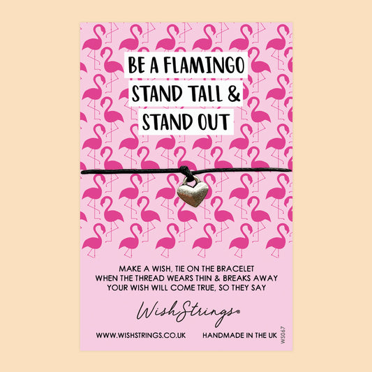 Be a Flamingo - WishStrings Wish Bracelet - WS067♥