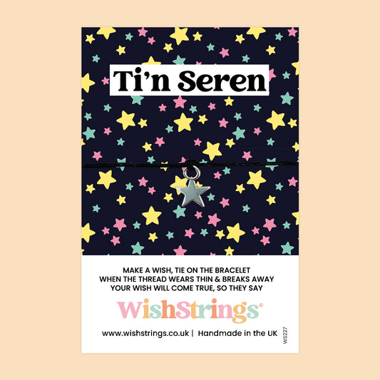 T'in Seren, Welsh - WishStrings Wish Bracelet - WS227★