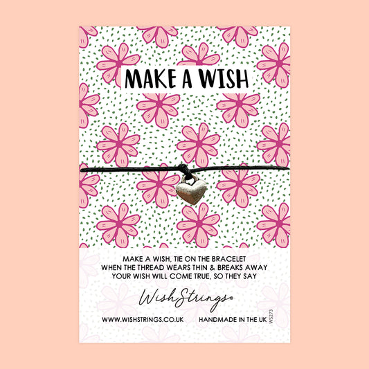 Flowers, Make a Wish - WishStrings Wish Bracelet - WS273♥