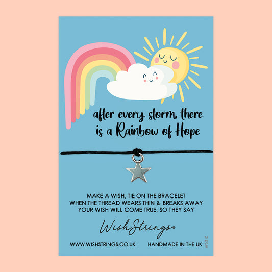 SALE Rainbow Hope - WishStrings Wish Bracelet - S059★
