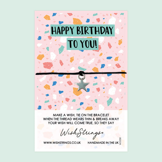 SALE - Happy Birthday to You - WishStrings Wish Bracelet - WS338♥