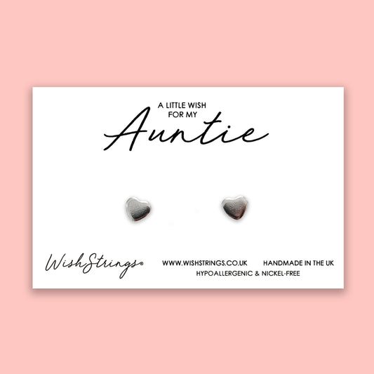 AUNTIE - Heart Stud Earrings | J010