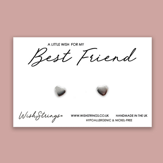 BEST FRIEND - Heart Stud Earrings | J019