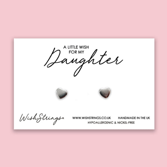 DAUGHTER - Heart Stud Earrings | J013