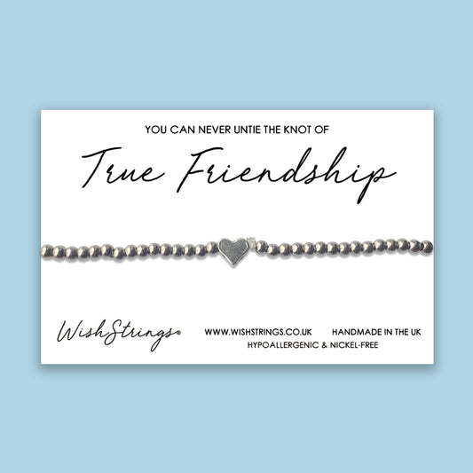TRUE FRIENDSHIP - Heart Beaded Bracelet - J004