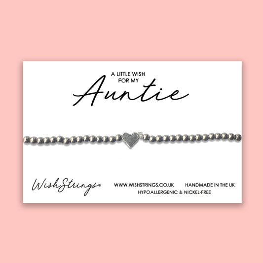 AUNTIE - Heart Beaded Bracelet - J010