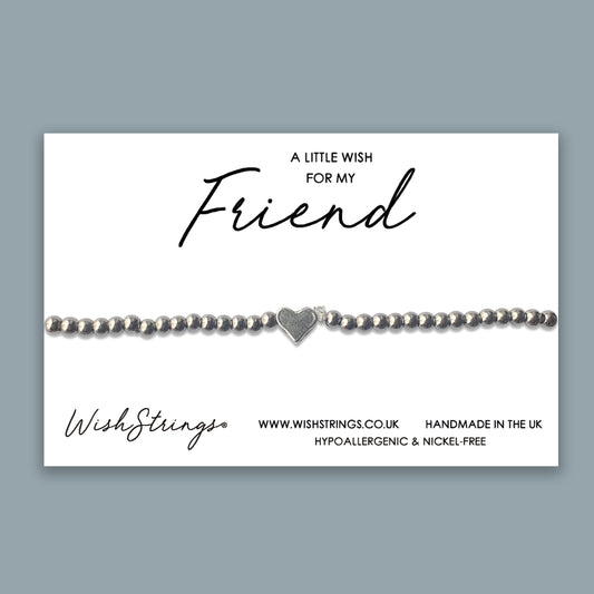 FRIEND - Heart Beaded Bracelet - J026