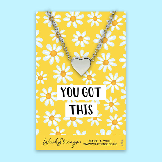 YOU GOT THIS - HEART NECKLACE - J093