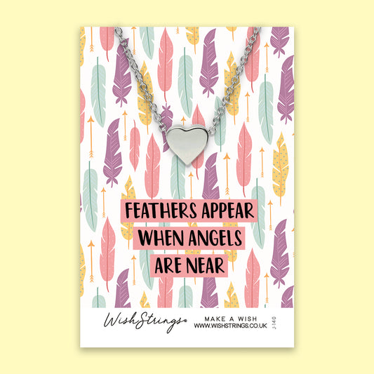 ANGELS ARE NEAR - HEART NECKLACE - J140