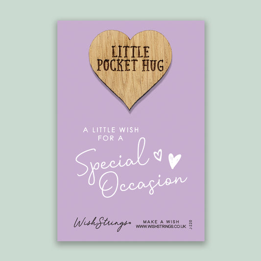 SPECIAL OCCASION - Oak Pocket Hug Token | J220
