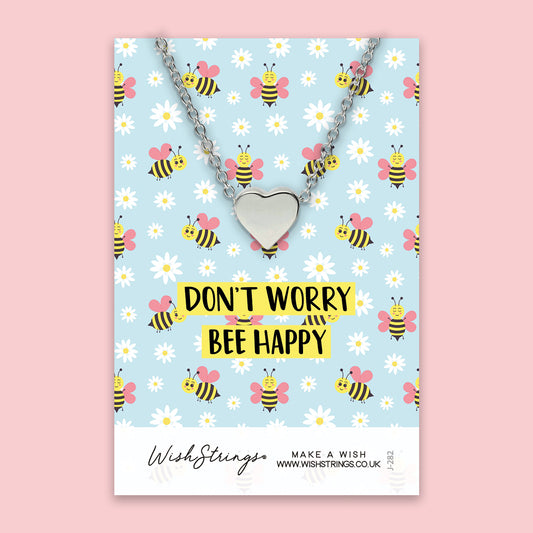 BEE HAPPY - HEART NECKLACE - J282