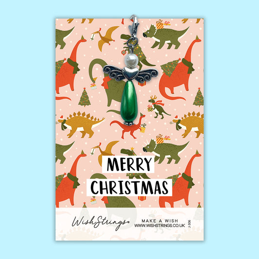 CHRISTMAS DINOSAUR - Wish Angel Clip (J306)