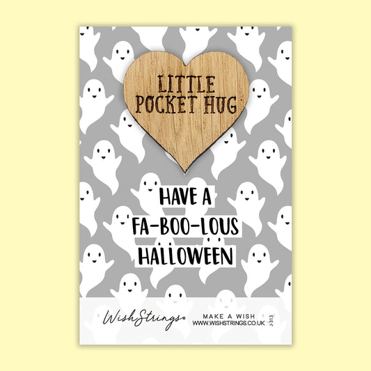 FA-BOO-LOUS HALLOWEEN - Oak Pocket Hug Token (J313)