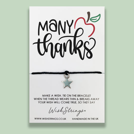 SALE - MANY THANKS TEACHER  - WishStrings Wish Bracelet - WS176★