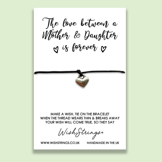 SALE - THE LOVE BETWEEN A MOTHER & DAUGHTER - WishStrings Wish Bracelet - S009♥
