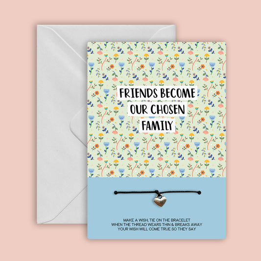 FRIENDS FAMILY - WishCard Greeting Card - WC006