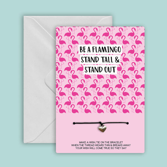 FLAMINGO - WishCard Greeting Card - WC009