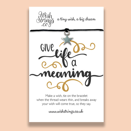 GIVE LIFE MEANING - WishStrings Wish Bracelet - WS073★