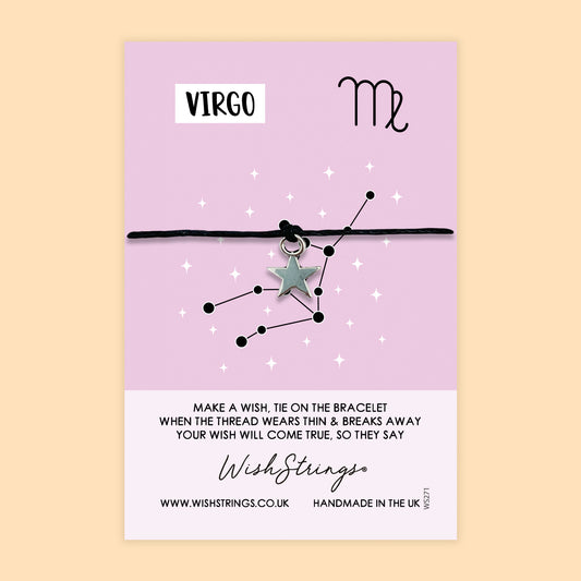 Virgo, Star Sign - WishStrings Wish Bracelet - WS271★