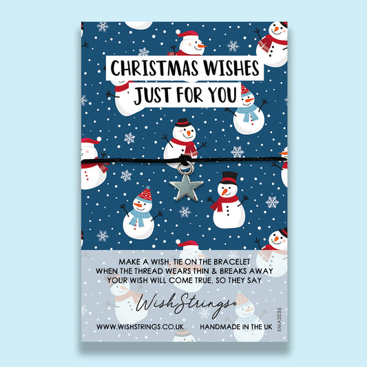 SNOWMAN - WishStrings Wish Bracelet - XMAS036