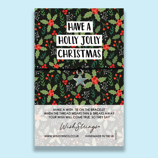 HOLLY JOLLY - WishStrings Wish Bracelet - XMAS042