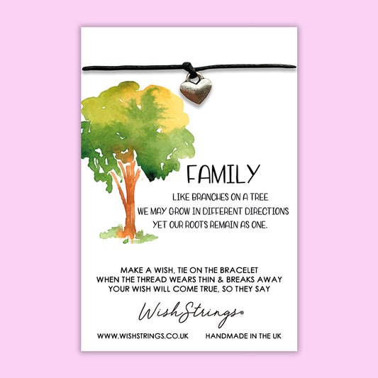 FAMILY TREE - WishStrings Wish Bracelet - WS068♥