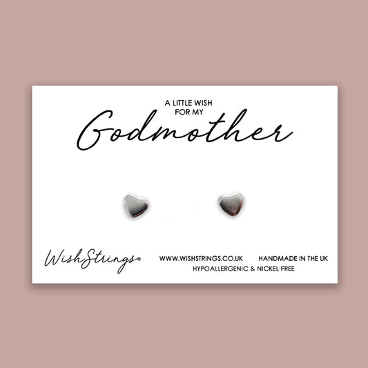 GODMOTHER - Heart Stud Earrings | J005